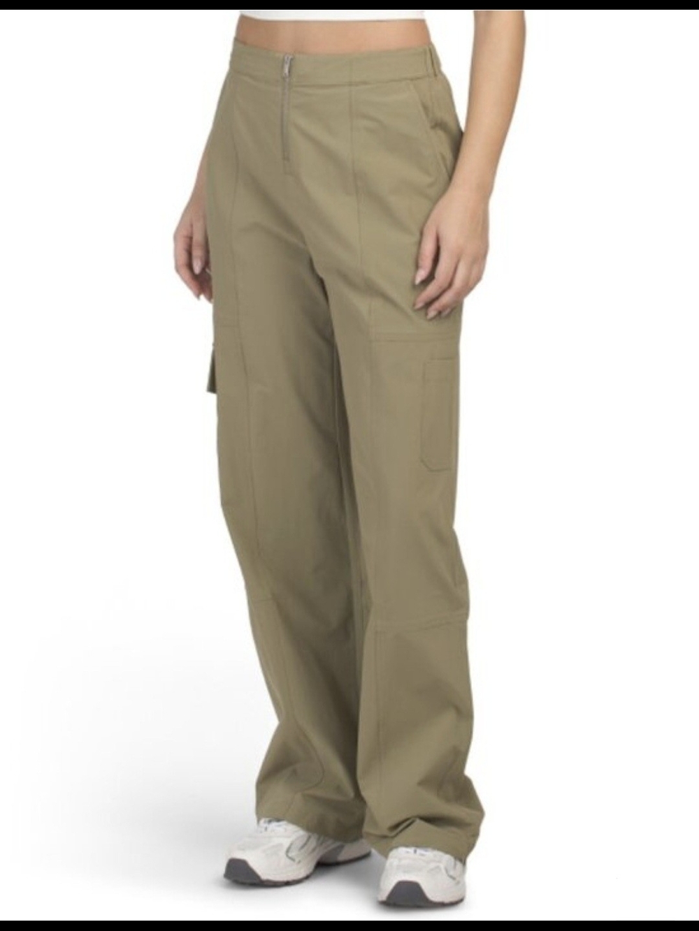 Bandier Quincy Cargo Pants in Olive - Picture 1 of 4